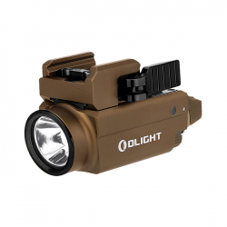 Olight BALDR S Desert Tan - 800 lumenów, Green Laser, latarka na broń, 800 lm