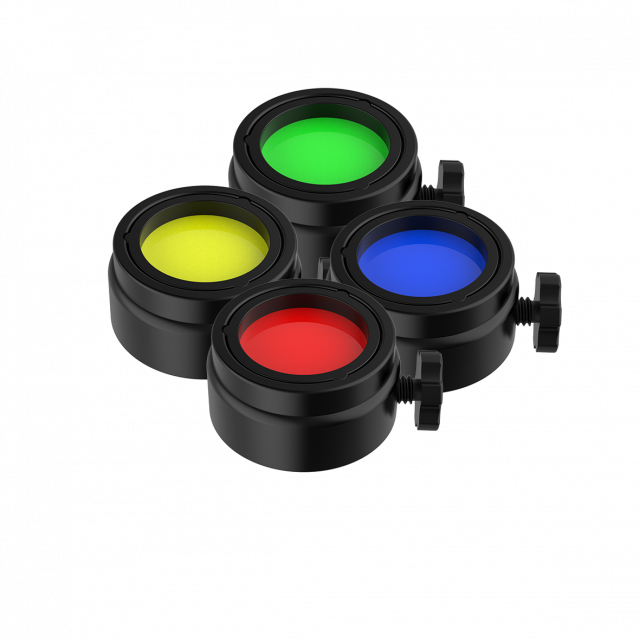 Ledlenser TFX Color Filter Set 28 mm, zestaw filtrów do latarek Zosma 900 i Propus 1200