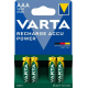 VARTA Recharge Accu Power AAA, zestaw akumulatorów, 1000 mAh (blister 4 sztuki)
