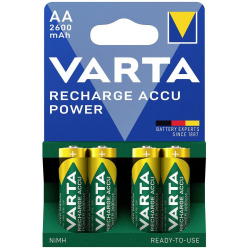 VARTA Recharge Accu Power AA, zestaw akumulatorów, 2600 mAh (blister 4 sztuki)