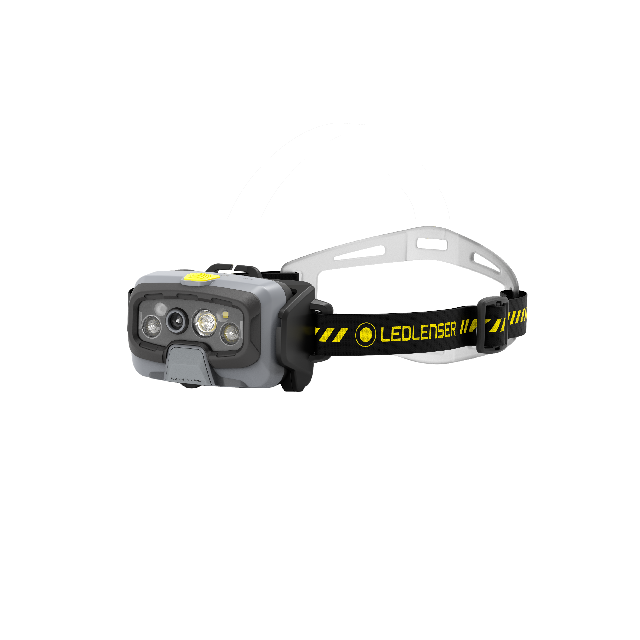 Ledlenser HF8R Work Black/Yellow, latarka czołowa, 1600 lm
