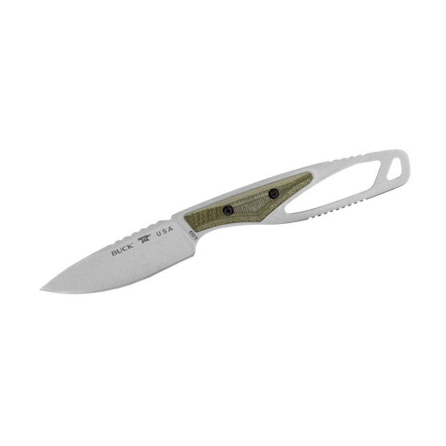 Buck Paklite 635 Cape Pro, Od Green Micarta, nóż prosty (13508)