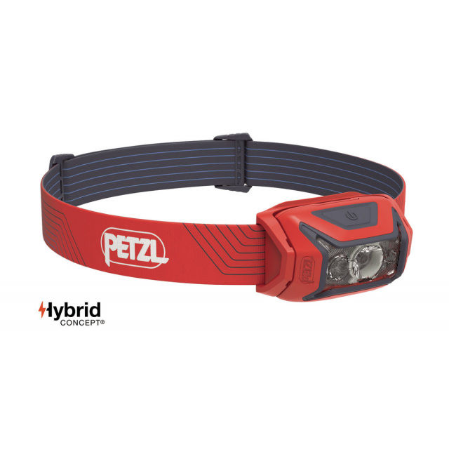 Petzl Actik, latarka czołowa 450 lm, czerwony