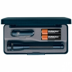 Maglite Mini AA, latarka bateryjna + scyzoryk Victorinox, 12 lm