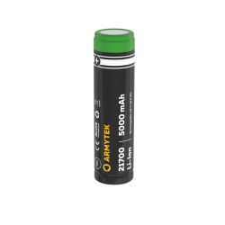 Armytek 21700, akumulator bez PCB, 5000 mAh